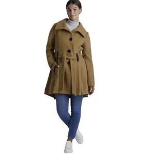Madden girl faux wool coat in camel